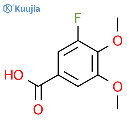 3-Fluoro-4,5-dimethoxybenzoic acid structure