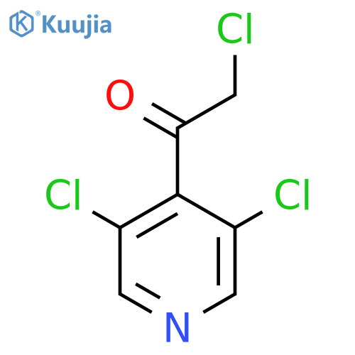 2-chloro-1-(3,5-dichloropyridin-4-yl)ethan-1-one structure