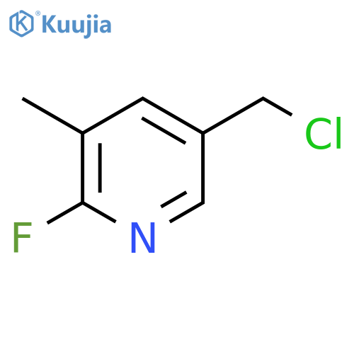 5-(Chloromethyl)-2-fluoro-3-methylpyridine structure