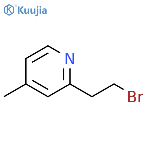2-(2-bromoethyl)-4-methylpyridine structure