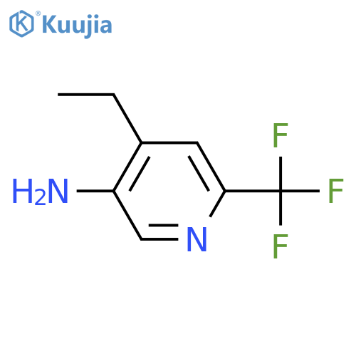 4-ethyl-6-(trifluoromethyl)pyridin-3-amine structure