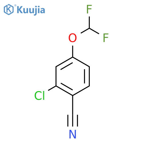 2-Chloro-4-(difluoromethoxy)benzonitrile structure