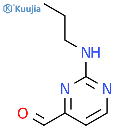 2-(Propylamino)pyrimidine-4-carbaldehyde structure