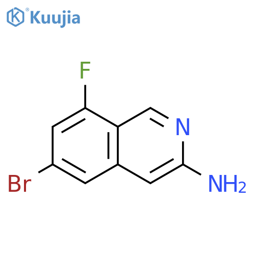 6-bromo-8-fluoroisoquinolin-3-amine structure