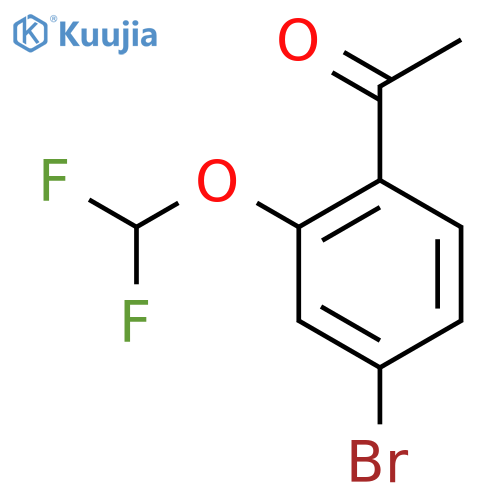 1-(4-BROMO-2-(DIFLUOROMETHOXY)PHENYL)ETHANONE structure