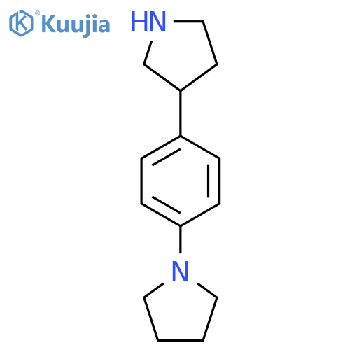 1-4-(pyrrolidin-3-yl)phenylpyrrolidine structure