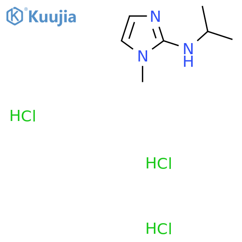 1-methyl-N-(propan-2-yl)-1H-imidazol-2-amine trihydrochloride structure