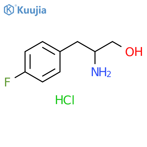 2-amino-3-(4-fluorophenyl)propan-1-ol hydrochloride structure