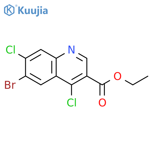 Ethyl 6-bromo-4,7-dichloroquinoline-3-carboxylate structure