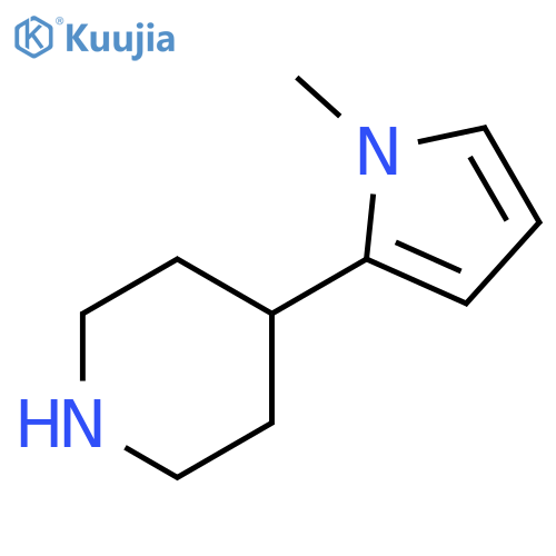 4-(1-methyl-1H-pyrrol-2-yl)piperidine structure
