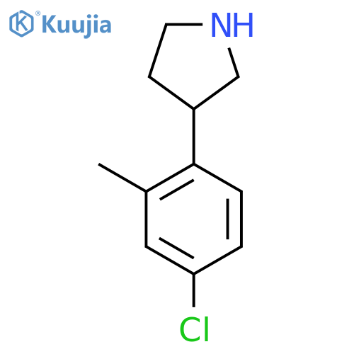 3-(4-chloro-2-methylphenyl)pyrrolidine structure