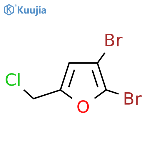 2,3-dibromo-5-(chloromethyl)furan structure