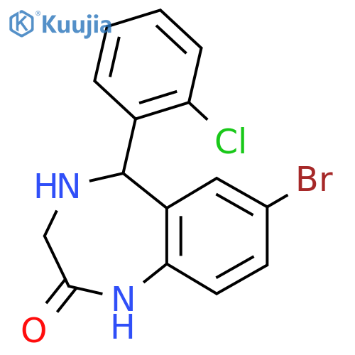 7-Bromo-5-(2-chlorophenyl)-4,5-dihydro-1H-benzo[e][1,4]diazepin-2(3H)-one structure