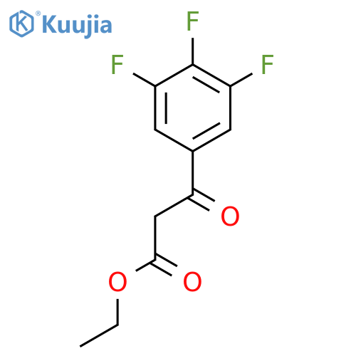 ethyl (3,4,5-trifluorobenzoyl)acetate structure