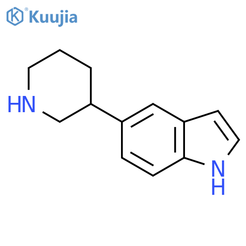5-(piperidin-3-yl)-1H-indole structure