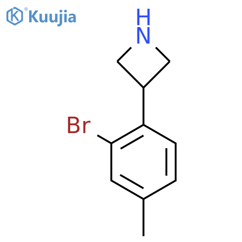 3-(2-bromo-4-methylphenyl)azetidine structure
