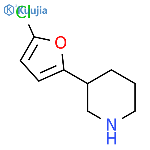 3-(5-chlorofuran-2-yl)piperidine structure