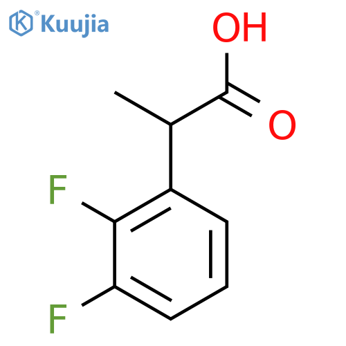 2-(2,3-difluorophenyl)propanoic acid structure