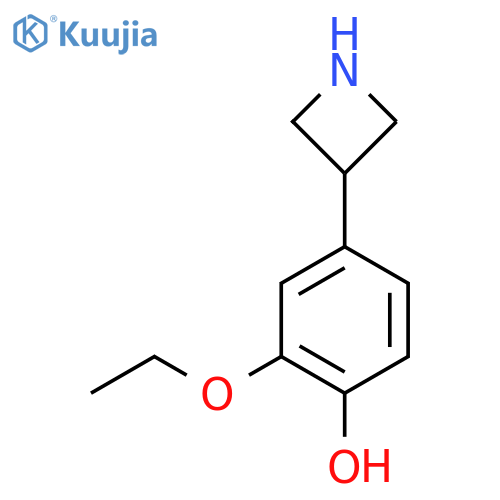 4-(azetidin-3-yl)-2-ethoxyphenol structure
