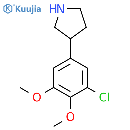 3-(3-chloro-4,5-dimethoxyphenyl)pyrrolidine structure