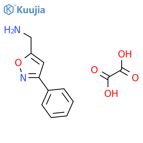 C-(3-phenyl-isoxazol-5-yl)-methylamine oxalate structure