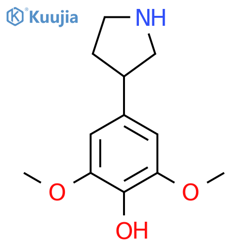 2,6-dimethoxy-4-(pyrrolidin-3-yl)phenol structure