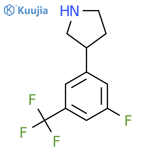 3-3-fluoro-5-(trifluoromethyl)phenylpyrrolidine structure
