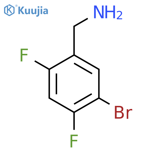 Benzenemethanamine, 5-bromo-2,4-difluoro- structure