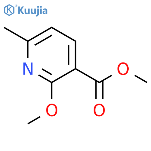 3-Pyridinecarboxylic acid, 2-methoxy-6-methyl-, methyl ester structure