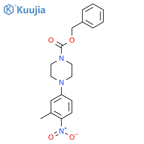 benzyl 4-(3-methyl-4-nitrophenyl)piperazine-1-carboxylate structure