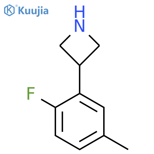 3-(2-fluoro-5-methylphenyl)azetidine structure
