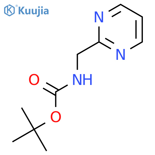 tert-butyl N-(pyrimidin-2-ylmethyl)carbamate structure
