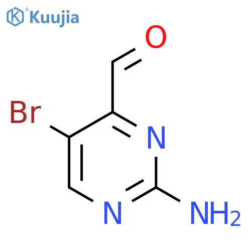 2-Amino-5-bromopyrimidine-4-carbaldehyde structure