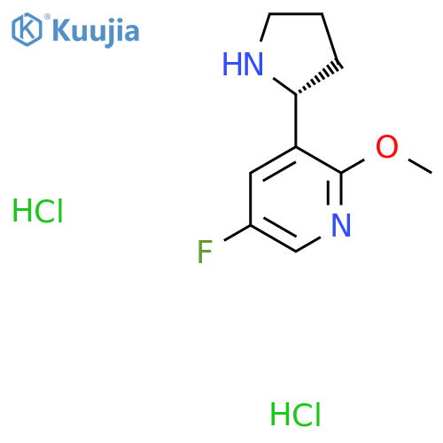 5-Fluoro-2-methoxy-3-(2R)-2-pyrrolidinyl-pyridine Dihydrochloride structure