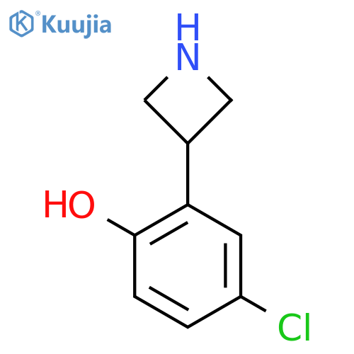2-(azetidin-3-yl)-4-chlorophenol structure