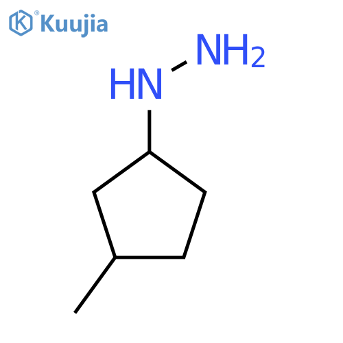 (3-methylcyclopentyl)hydrazine structure