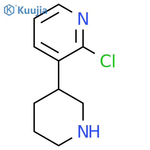2-Chloro-3-(piperidin-3-yl)pyridine structure