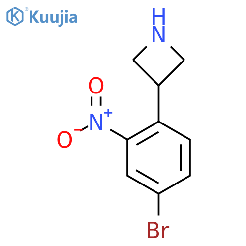 3-(4-bromo-2-nitrophenyl)azetidine structure