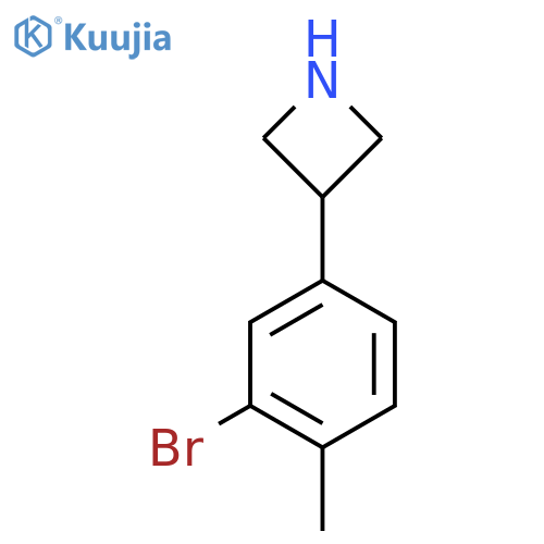 3-(3-bromo-4-methylphenyl)azetidine structure