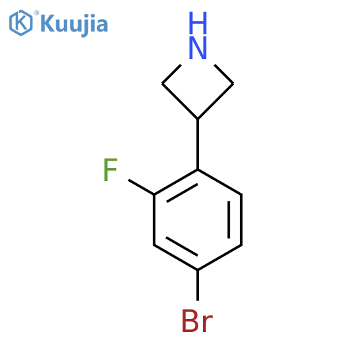 3-(4-Bromo-2-fluorophenyl)azetidine structure