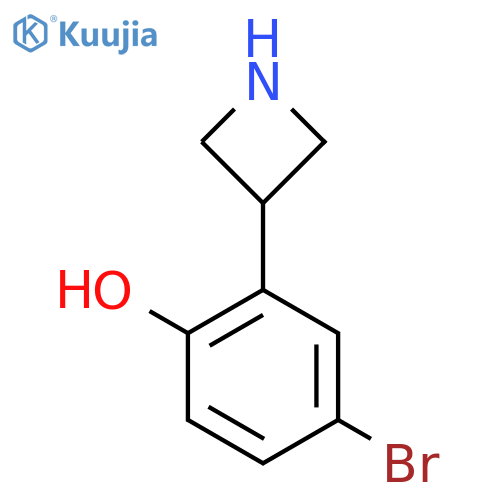 2-(azetidin-3-yl)-4-bromophenol structure