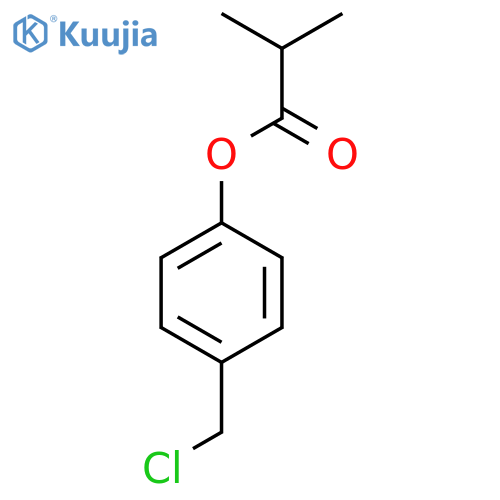 4-(chloromethyl)phenyl 2-methylpropanoate structure