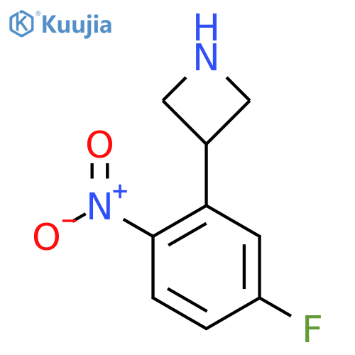 3-(5-fluoro-2-nitrophenyl)azetidine structure