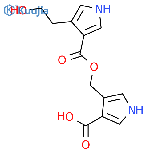 4-[4-(2-Hydroxyethyl)-1H-pyrrole-3-carbonyloxymethyl]-1H-pyrrole-3-carboxylic Acid (Clavulanic Acid Impurity)DISCONTINUED structure