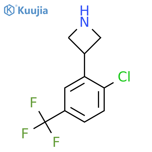3-2-chloro-5-(trifluoromethyl)phenylazetidine structure