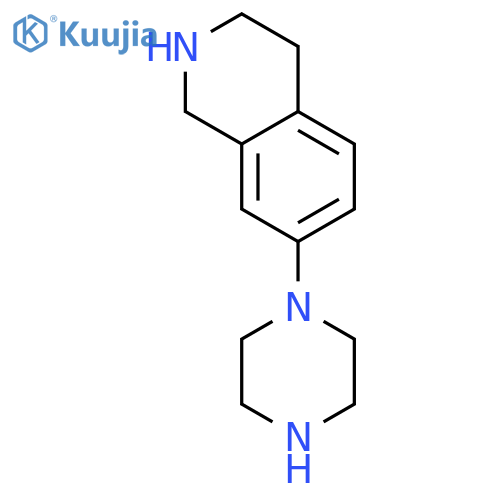 7-(Piperazin-1-yl)-1,2,3,4-tetrahydroisoquinoline structure