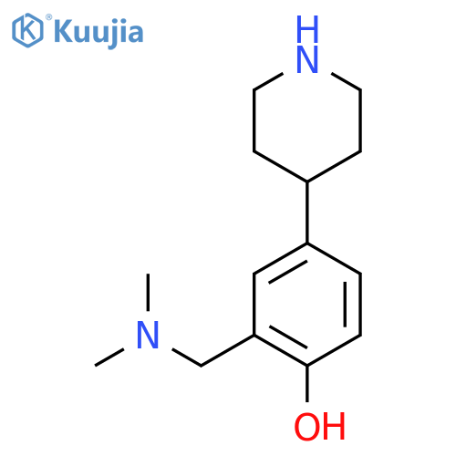 2-(dimethylamino)methyl-4-(piperidin-4-yl)phenol structure