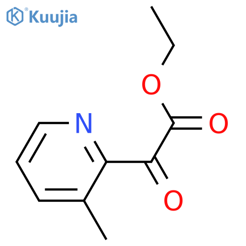 ethyl 2-(3-methylpyridin-2-yl)-2-oxoacetate structure