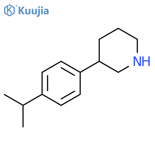 3-4-(propan-2-yl)phenylpiperidine structure