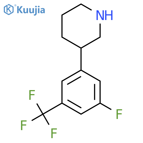 3-3-fluoro-5-(trifluoromethyl)phenylpiperidine structure